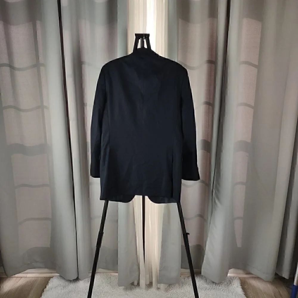 Jones New York Dark Blue Men's 2 Button Wool Blend Suit Jacket Size 38L